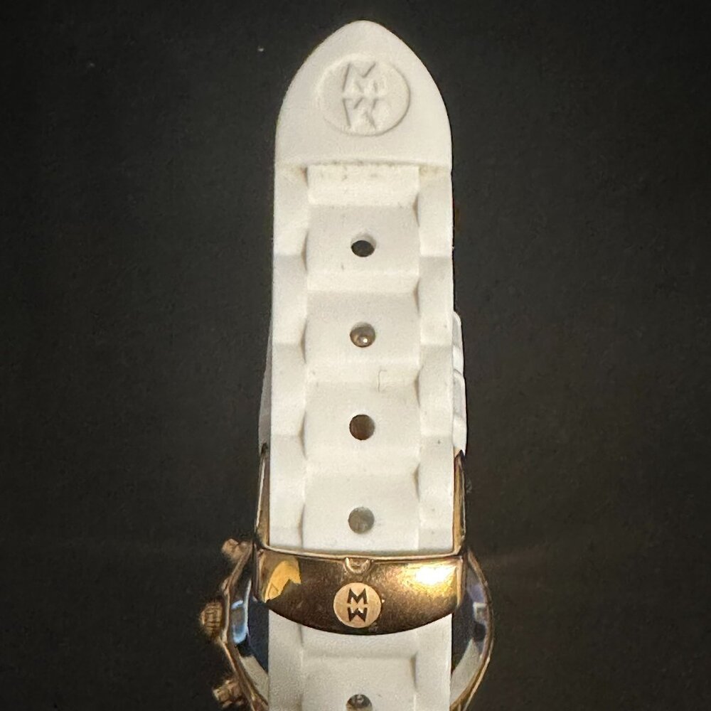 Michele Tahitian Jelly Bean Watch - White (MWW12D000015) - BRAND NEW BATTERY - Picture 11 of 14